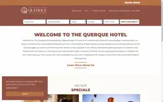 Thequerquehotel.com Screenshot 2024-04-16 12:08:59