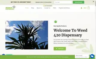 Weed420dispensary.com Screenshot 2024-05-21 18:00:43