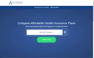 Affordable-healthcare-plans.org Screenshot 2024-05-15 10:29:27