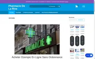 Pharmaciedelarive.com Screenshot 2024-06-27 12:04:31