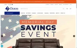 Duboisfurniture.net Screenshot 2024-05-15 20:37:08