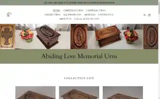 Abidinglovememorialurns.com Screenshot 2024-04-16 18:22:47