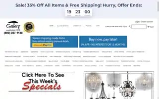 Galleryhomelighting.com Screenshot 2024-04-17 09:37:02