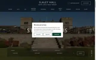 Slaleyhallhotel.com Screenshot 2024-04-17 12:29:38