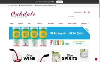 Oakdalewine.com Screenshot 2024-05-16 10:19:00