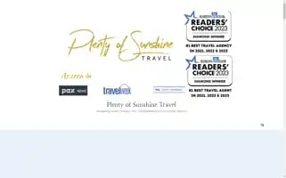 Plentyofsunshinetravel.com Screenshot 2024-04-17 17:51:08