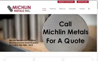 Michlinmetals.com Screenshot 2024-05-16 07:48:43