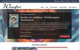 Wasafiri.org Screenshot 2024-07-04 08:03:00