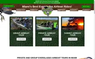 Evergladesairboattoursmiami.com Screenshot 2024-04-15 00:40:04