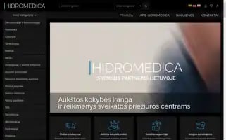 Hidromedica.lt Screenshot 2024-05-18 13:47:14
