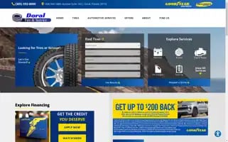 Tiresandservicedoral.com Screenshot 2024-05-14 12:56:49