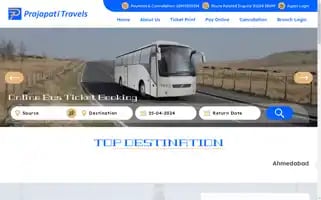 Prajapatitravels.com Screenshot 2024-04-25 04:28:42