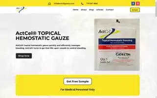 Actcelgauze.com Screenshot 2024-05-26 13:16:46