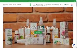 Sanoherb.si Screenshot 2024-05-22 11:11:53