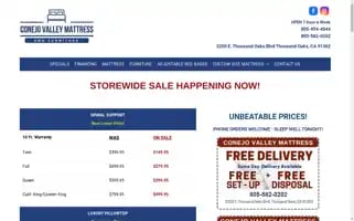 Conejovalleymattress.com Screenshot 2024-05-09 05:36:35