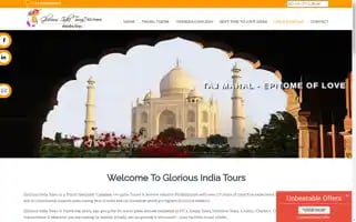Gloriousindiatours.com Screenshot 2024-04-17 12:38:52