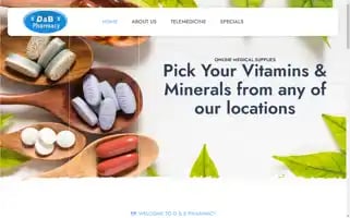 Dandbpharmacy.com Screenshot 2024-05-24 12:23:48