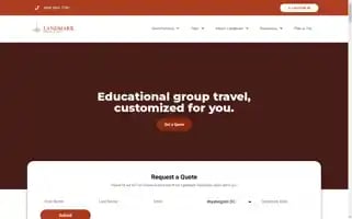 Landmarkeducationaltours.com Screenshot 2024-04-27 01:55:23
