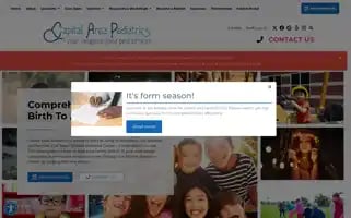 Capitalareapediatrics.com Screenshot 2024-07-06 08:05:31