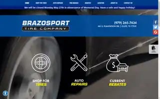 Brazosporttire.com Screenshot 2024-05-08 21:25:45