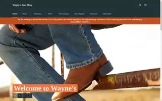Waynesbootshop.com Screenshot 2024-05-04 20:41:31