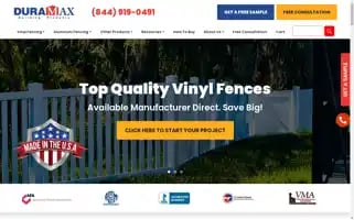 Duramaxfences.com Screenshot 2024-07-01 08:41:18