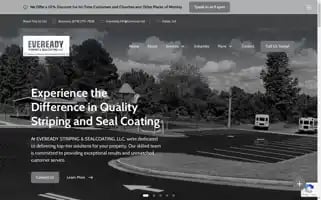 Evereadystripingandsealcoating.com Screenshot 2024-04-16 17:14:03