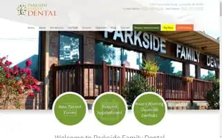 Parksidefamilydental.com Screenshot 2024-05-16 11:49:28