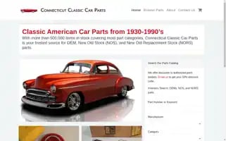Connecticutclassiccarparts.com Screenshot 2024-05-09 05:38:47