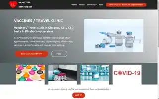 Glasgowtraveldoctor.com Screenshot 2024-04-14 09:43:01