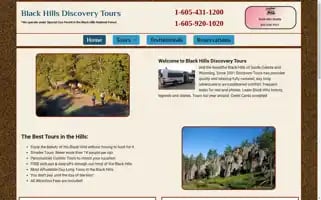 Blackhillsdiscoverytours.com Screenshot 2024-04-17 10:27:53