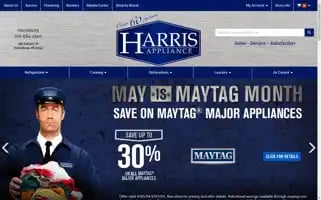 Harristvandappliance.net Screenshot 2024-05-16 01:01:07