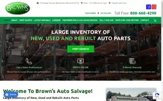 Brownsautosalvage.com Screenshot 2024-05-15 15:44:42