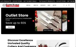 Gunterwilhelmoutlet.com Screenshot 2024-05-04 00:16:09