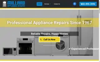 Millardapplianceservices.com Screenshot 2024-05-16 07:54:35