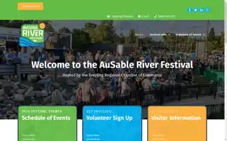 Ausableriverfest.com Screenshot 2024-07-06 11:18:06