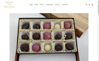 Beccarichocolates.com Screenshot 2024-04-18 10:38:16