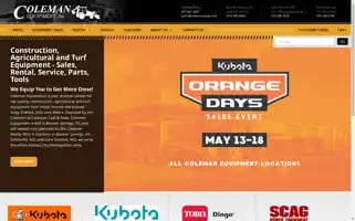 Colemanequip.com Screenshot 2024-05-09 05:02:09