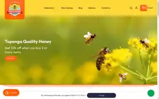 Topangaqualityhoney.com Screenshot 2024-04-27 14:52:49