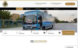 Bsmaharajatravels.com Screenshot 2024-04-14 10:33:35