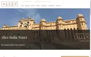 Allez-india-tours.com Screenshot 2024-04-26 22:04:29