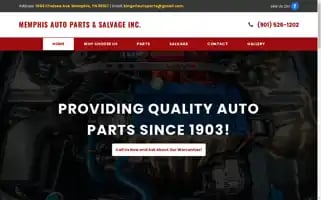 Memphisautopartssalvage.com Screenshot 2024-05-16 07:32:46