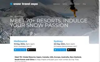 Snowtravelexpo.com.au Screenshot 2024-04-23 10:56:42