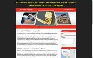 Issaquah24hourlocksmith.com Screenshot 2024-07-05 21:49:33