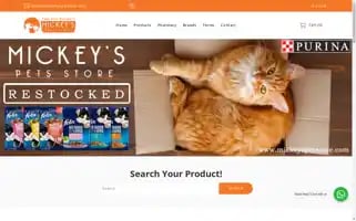 Mickeyspetstore.com Screenshot 2024-04-27 14:55:03