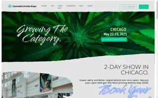 Cannabisdrinksexpo.com Screenshot 2024-07-04 09:15:42