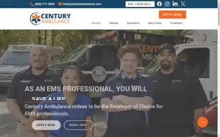 Centuryambulance.com Screenshot 2024-07-01 16:33:21
