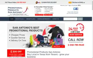 Rushpromotionalproductssanantonio.com Screenshot 2024-05-13 18:51:44