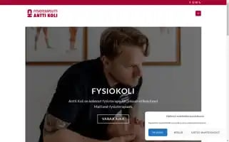 Fysiokoli.fi Screenshot 2024-05-25 15:28:25