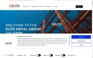 Elitemetalgroup.co.uk Screenshot 2024-07-09 14:57:19